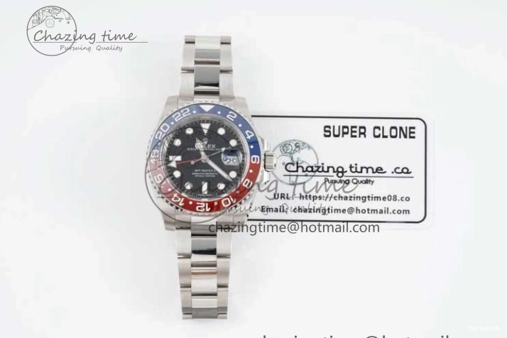 Blue Black CHS Best 1:1 Dial Ceramic Steel BLRO GMT-Master Red II Edition 904L APSF VR3186 116719 0810